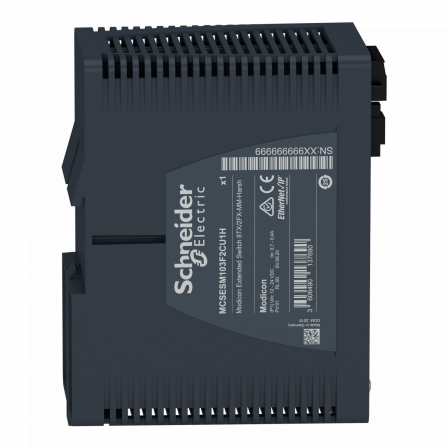 Modicon Switch Manageable Etendu 8Ports Cuivre + 2 ports fibres Opti. MM - Durci