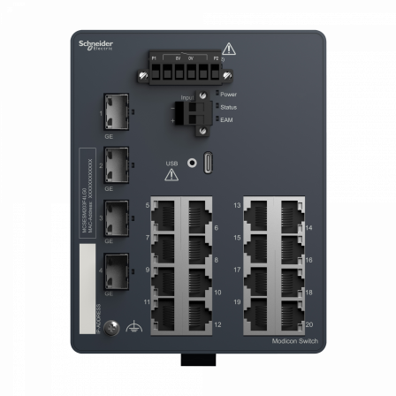 Modicon Managed Switch 16TX/4GE-SFP