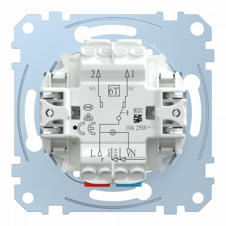 D-Life - bouton poussoir NO/NF - 10A - méca seul