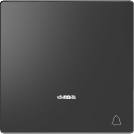 D-Life - enjoliveur pour commande simple voyant et picto carillon - anthracite