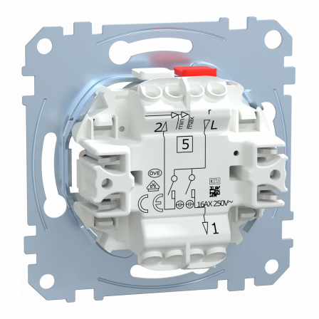 D-Life - interrupteur double allumage lumineux localisation - 16A - méca seul