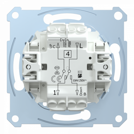 D-Life - interrupteur volets roulants avec contact supplémentaire - méca seul