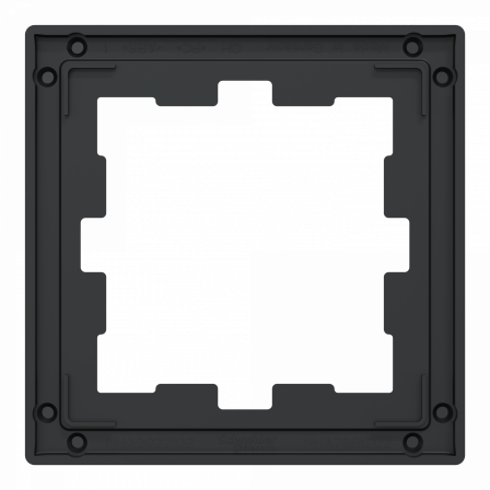 D-Life - cadre de finition - verre - noir - 1 poste