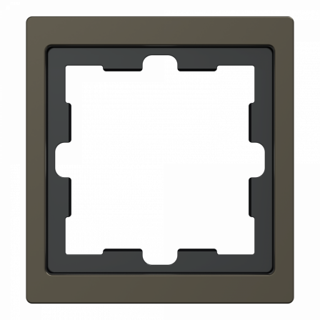 D-Life - cadre de finition - métal - mocca - 1 poste