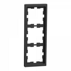 D-Life - cadre de finition - anthracite - 3 postes