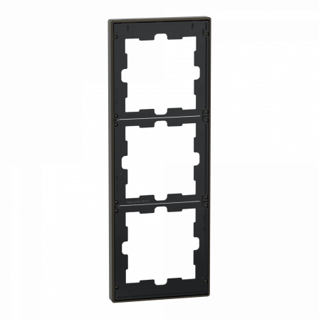 D-Life - cadre de finition - métal - mocca - 3 postes