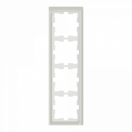 D-Life - cadre de finition - verre - blanc - 4 postes