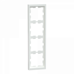 D-Life - cadre de finition - blanc lotus - 4 postes