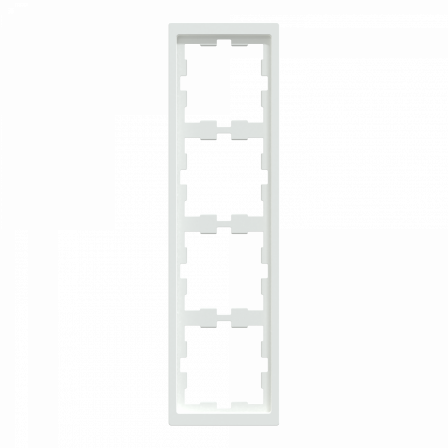 D-Life - cadre de finition - blanc lotus - 4 postes