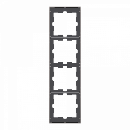 D-Life - cadre de finition - métal - nickel - 4 postes