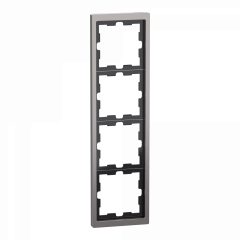 D-Life - cadre de finition - métal - nickel - 4 postes