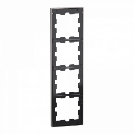 D-Life - cadre de finition - métal - nickel - 4 postes