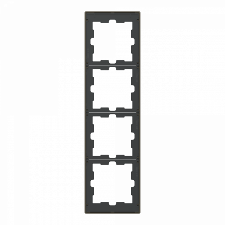 D-Life - cadre de finition - métal - mocca - 4 postes
