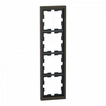 D-Life - cadre de finition - métal - mocca - 4 postes