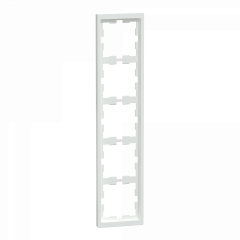 D-Life - cadre de finition - blanc lotus - 5 postes