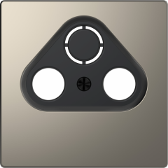 D-Life - enjoliveur pour prise télévision - métal nickel