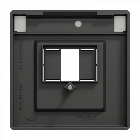 D-Life - enjoliveur pour prise conn multimédia - porte-étiquette - anthracite