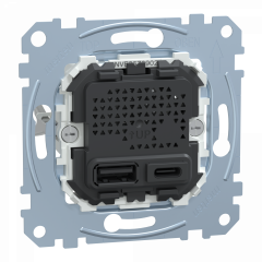 D-Life - prise chargeur double - USB A+C - 2.4 A - méca seul