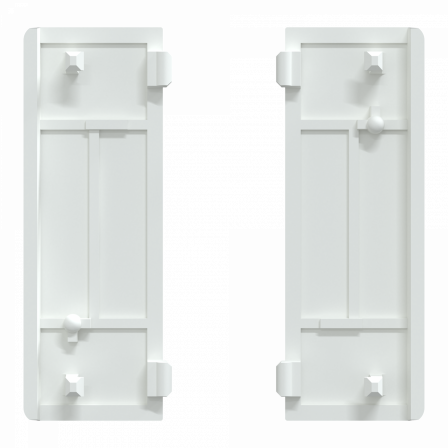 SpaceLogic KNX - D-Life - Dynamique - 2 touches médiannes - Anthracite