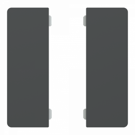 SpaceLogic KNX - D-Life - Dynamique - 2 touches médiannes - Anthracite