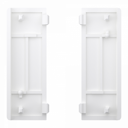 SpaceLogic KNX - D-Life - Dynamique - 2 touches médiannes - Acier