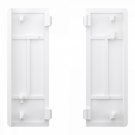 SpaceLogic KNX - D-Life - Dynamique - 2 touches médiannes - Métal - Nickel
