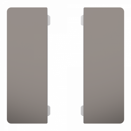 SpaceLogic KNX - D-Life - Dynamique - 2 touches médiannes - Métal - Nickel