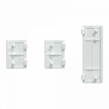 SpaceLogic KNX - D-Life - Dynamique - 1 touche médiane + 2 petites - Anthracite