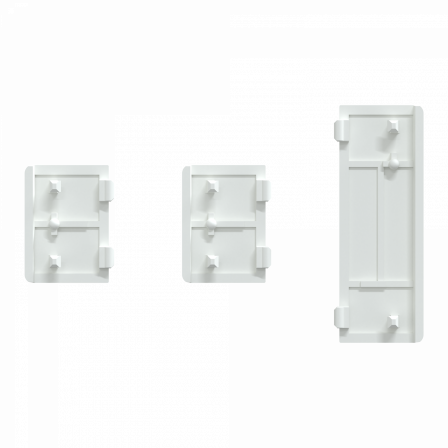 SpaceLogic KNX - D-Life - Dynamique - 1 touche médiane + 2 petites - Blanc lotus