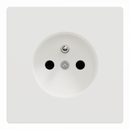 D-Life - prise de courant 2P+T - FR - méca + enjoliveur - blanc lotus