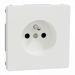 D-Life - prise de courant 2P+T - FR - méca + enjoliveur - blanc nordic mat