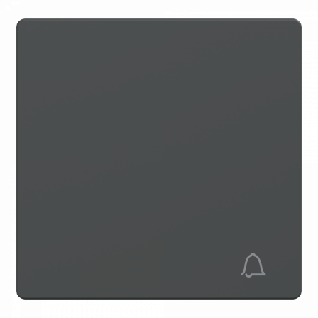 D-Life - enjoliveur pour commande simple avec picto carillon - anthracite