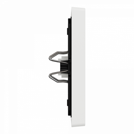 D-Life - enjoliveur pr commande simple voyant picto carillon - blanc nordic mat