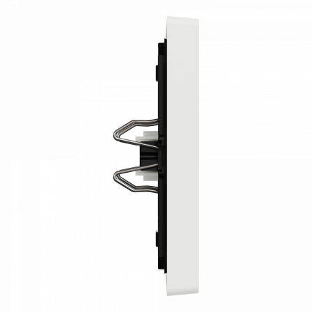 D-Life - enjoliveur pr commande simple avec hublot et symboles -blanc nordic mat