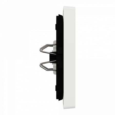 D-Life - enjoliveur pour commande double avec voyant - blanc nordic mat