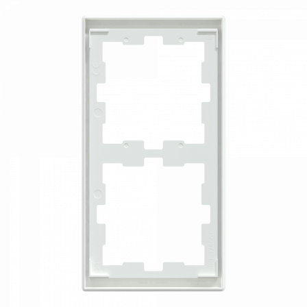 D-Life - cadre de finition - blanc lotus - 2 postes