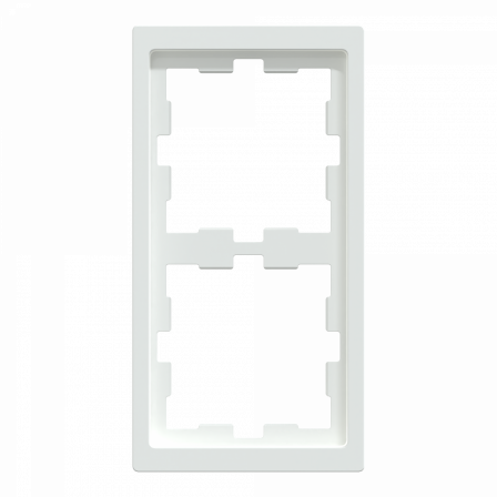 D-Life - cadre de finition - blanc lotus - 2 postes