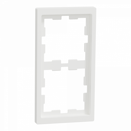 D-Life - cadre de finition - blanc nordic mat - 2 postes