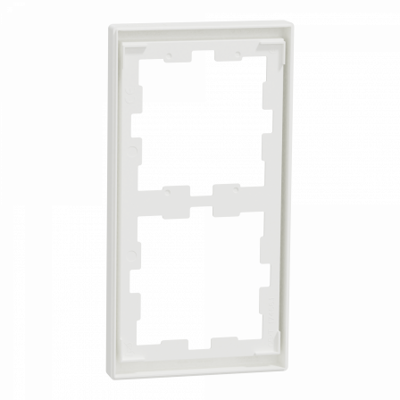 D-Life - cadre de finition - blanc nordic mat - 2 postes