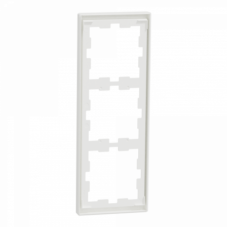 D-Life - cadre de finition - blanc nordic mat - 3 postes
