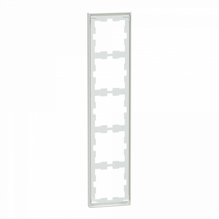 D-Life - cadre de finition - blanc lotus - 5 postes