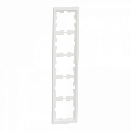 D-Life - cadre de finition - blanc nordic mat - 5 postes