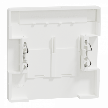 D-Life - enjoliveur prise double RJ45 S-One - porte-étiquette - blanc nordic mat