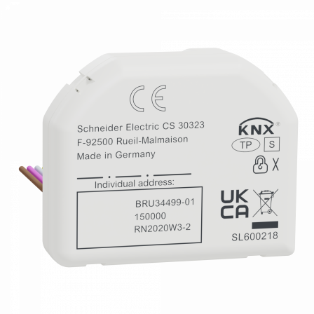 SpaceLogic KNX Interface Bouton Poussoir Pro, 8 canaux, Secure