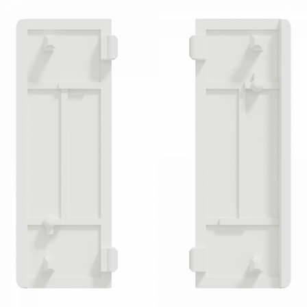 SpaceLogic KNX - D-Life - Dynamique - 2 touches médiannes - Métal - Mocca