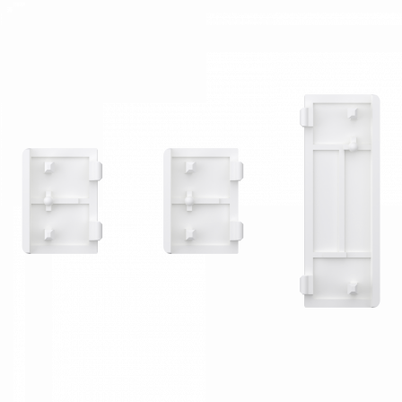 SpaceLogic KNX - D-Life - Dynamique - 1 touche médiane + 2 petites - Acier