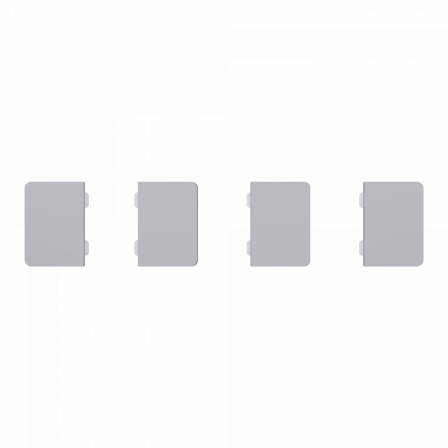 SpaceLogic KNX - D-Life - Dynamique - 4 touches petites - Acier