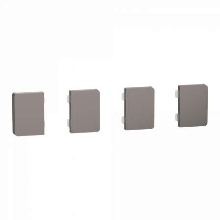 SpaceLogic KNX - D-Life - Dynamique - 4 touches petites - Métal - Nickel