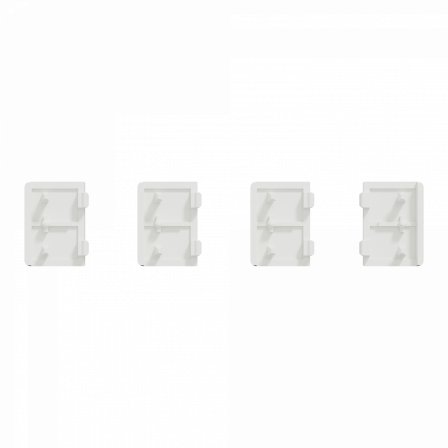 SpaceLogic KNX - D-Life - Dynamique - 4 touches petites - Métal - Mocca