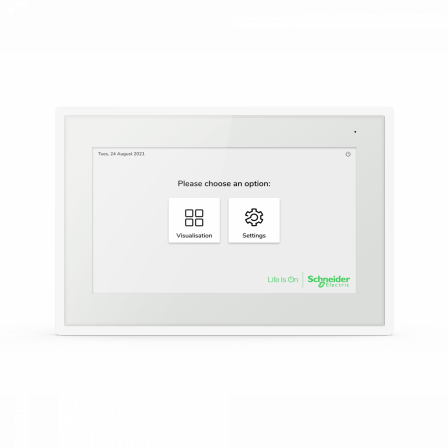 SpaceLogic KNX Ecran tactile IP 7p - Blanc - 24v - Wifi - horizontal et vertical